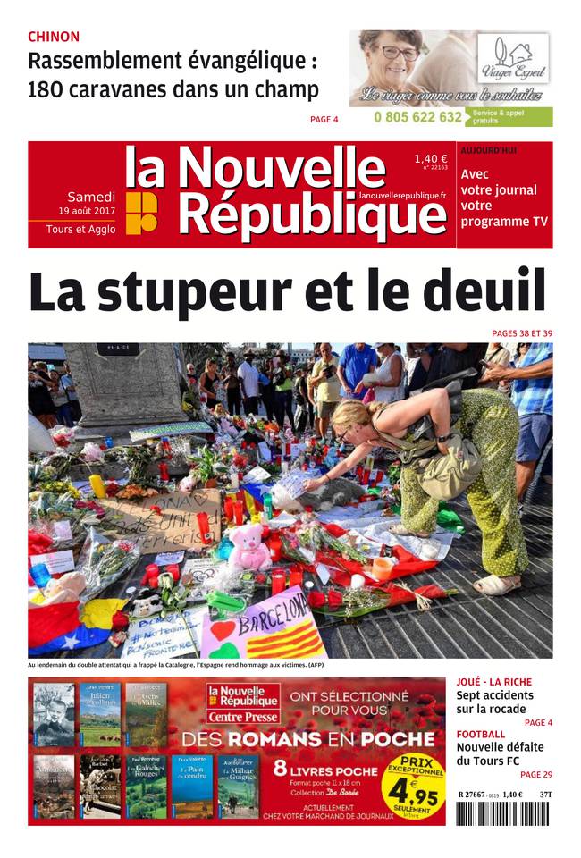 La Nouvelle République 19 août 2017 Abonnement Nouvelle République Pas Cher avec le BOUQUET ePresse.fr