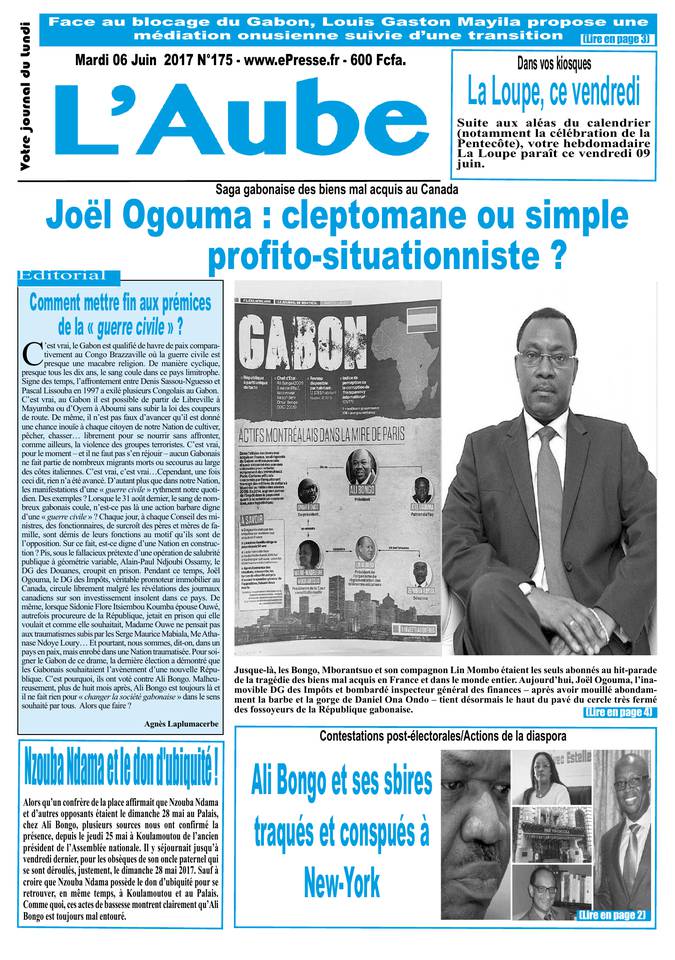 L'Aube 06 juin 2017 L'Aube N°175 du 06 juin 2017 à télécharger sur iPad