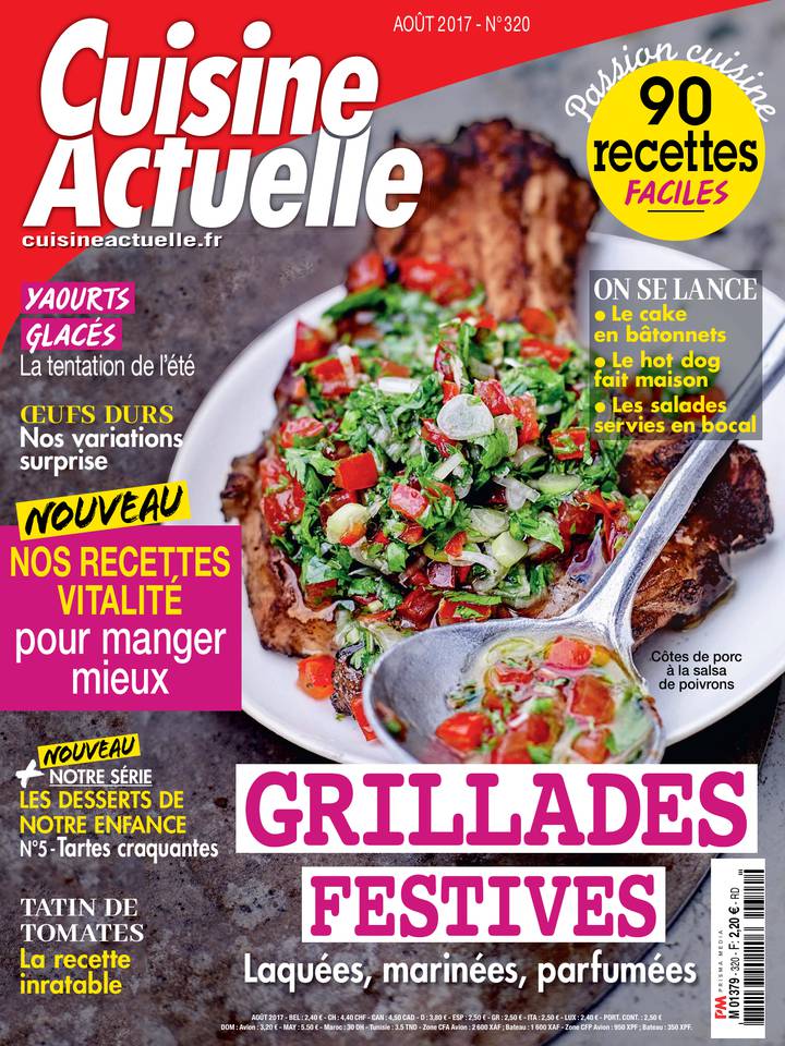 Cuisine Actuelle 10 juillet 2017 Abonnement à Cuisine Actuelle Pas Cher avec le BOUQUET ePresse.fr