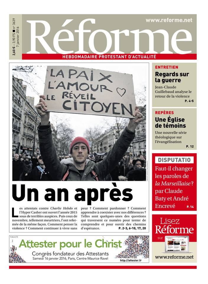 Réforme 07 janvier 2016 Réforme N°3639 du 07 janvier 2016 à télécharger sur iPad
