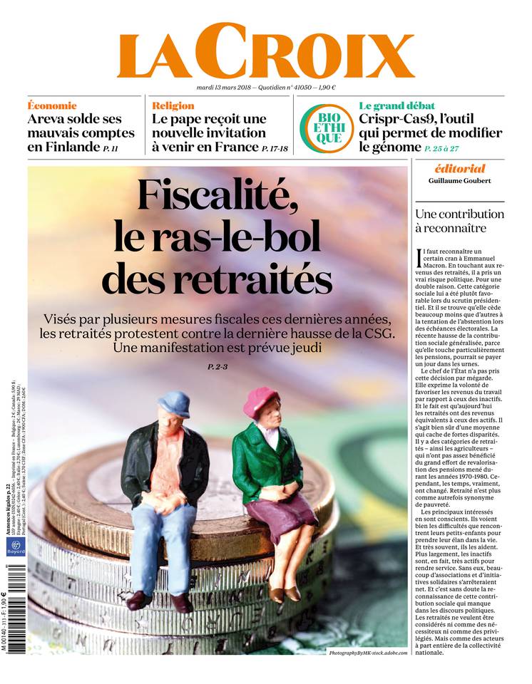 La Croix 13 mars 2018 La Croix du 13 mars 2018 à télécharger sur iPad