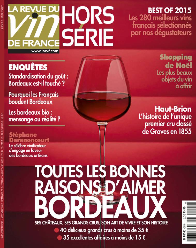 La Revue du Vin de France Hors-Série 13 novembre 2015 Abonnement Revue du Vin de France Hors-série Pas Cher avec le BOUQUET ePresse.fr