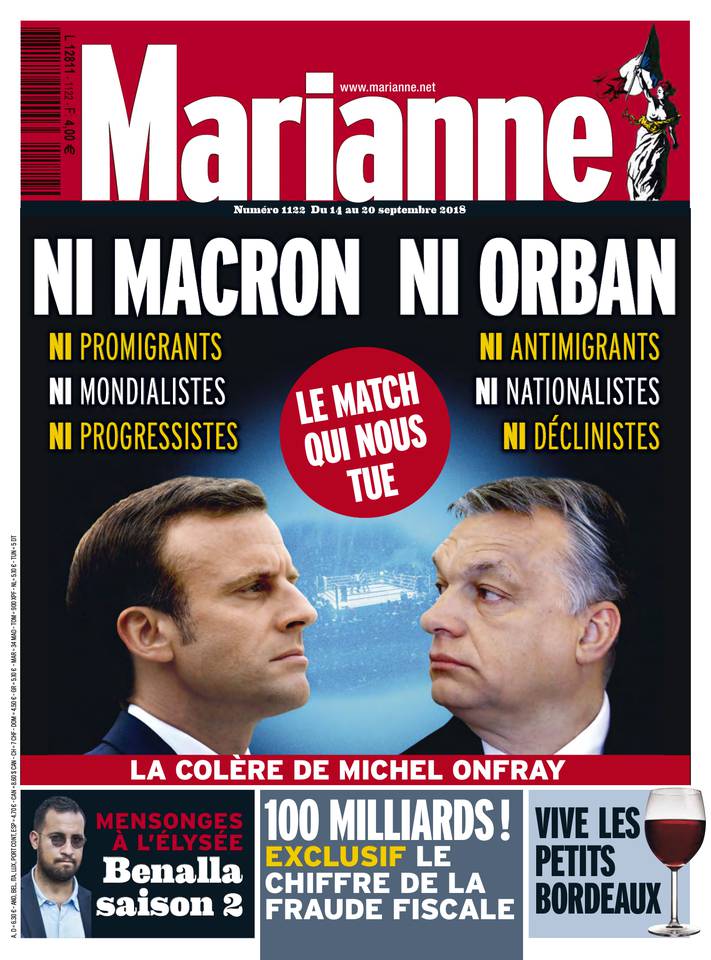 Marianne 14 septembre 2018 Marianne N°1122 du 14 septembre 2018 à télécharger sur iPad