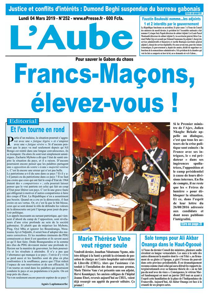 L'Aube 04 mars 2019 Abonnement L'Aube Pas Cher avec le BOUQUET ePresse.fr