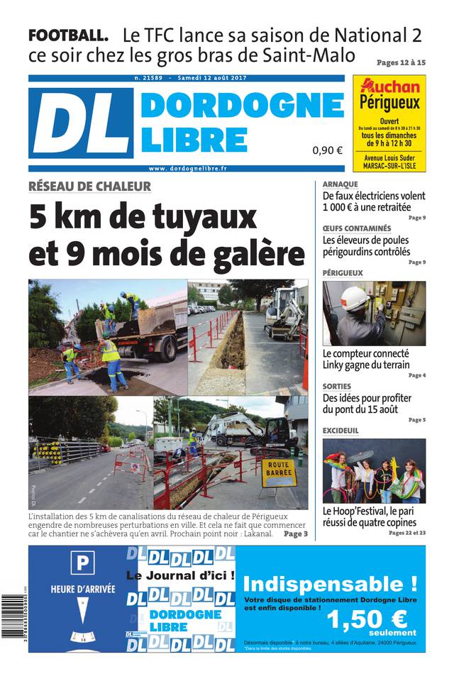 La Dordogne Libre 12 août 2017 La Dordogne Libre du 12 août 2017 à télécharger sur iPad