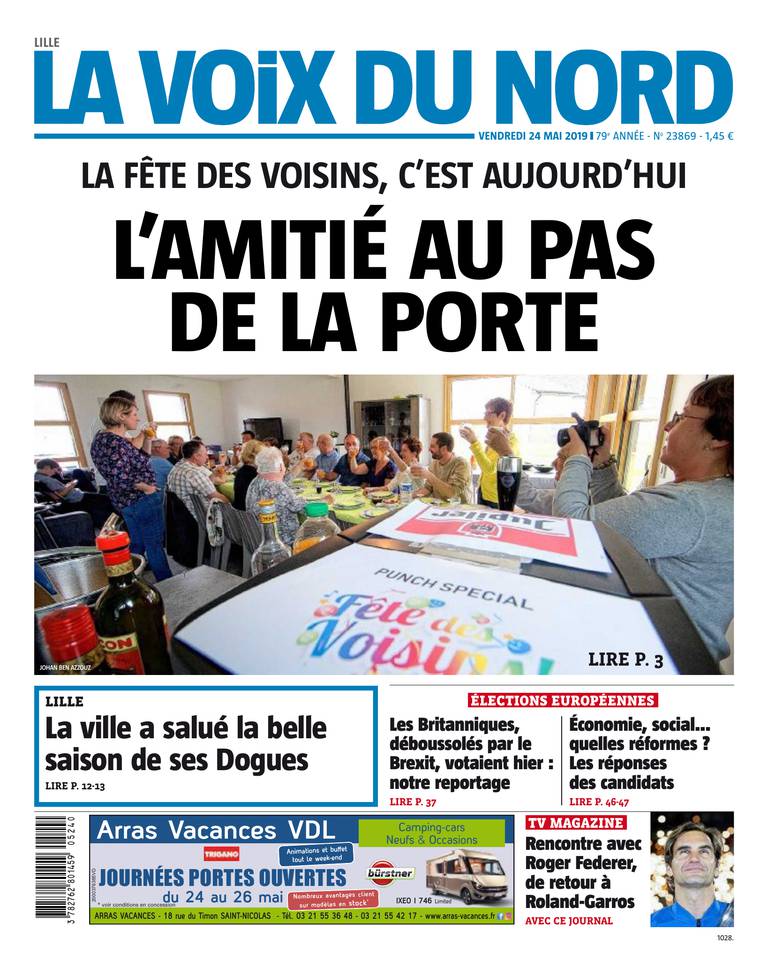 La Voix du Nord 24 mai 2019 La Voix du Nord - Lille du 24 mai 2019