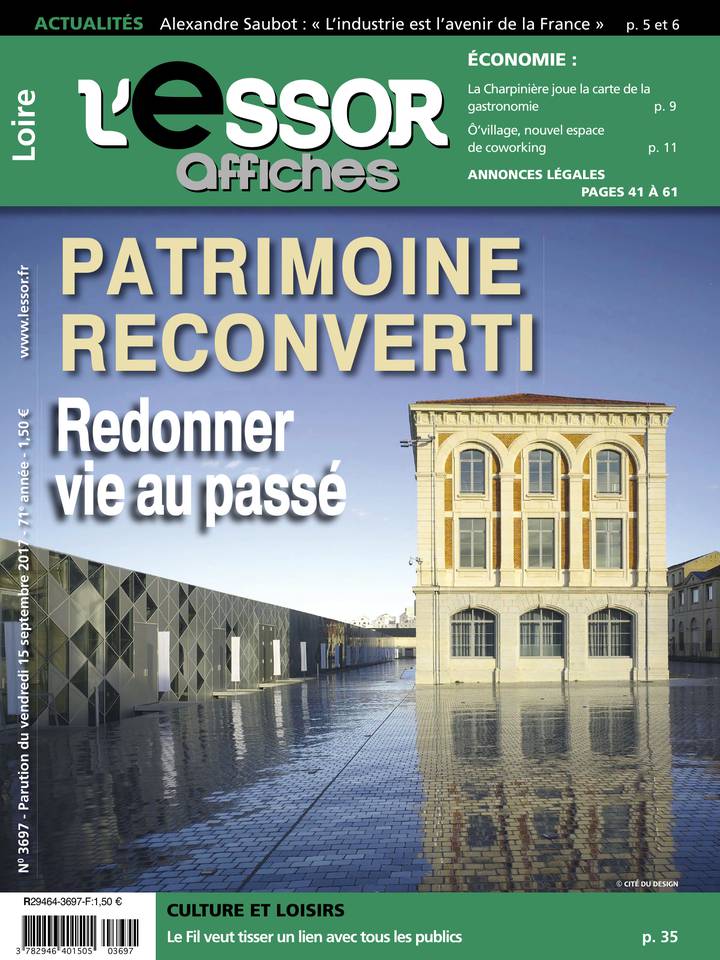 L'Essor Affiches LOIRE 15 septembre 2017 L'Essor Affiches LOIRE du 15 septembre 2017
