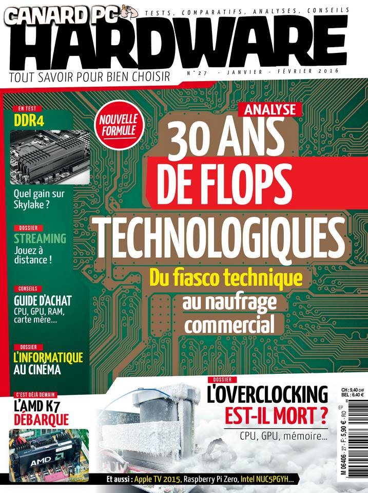 Canard PC Hardware 11 janvier 2016 Canard PC Hardware N°27 du 11 janvier 2016 à télécharger sur iPad