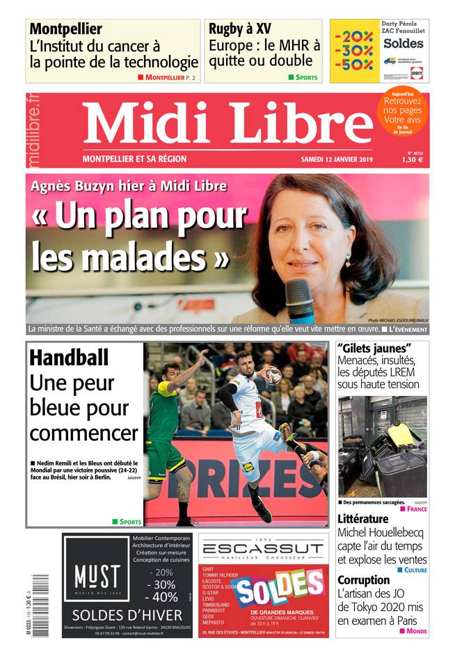 Midi Libre 12 janvier 2019 Midi Libre du 12 janvier 2019 à télécharger sur iPad