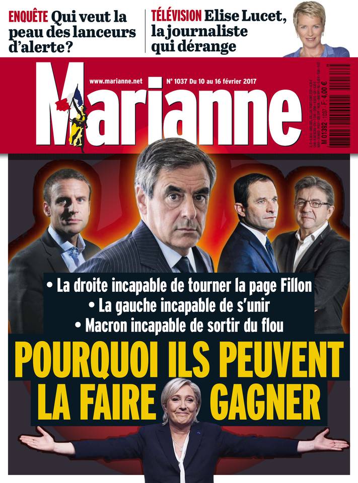 Marianne 10 février 2017 Marianne N°1037 du 10 février 2017 à télécharger sur iPad