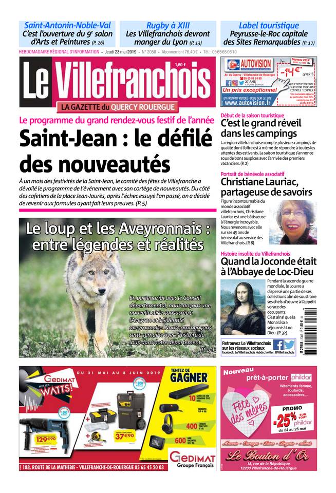 Le Villefranchois 23 mai 2019 Le Villefranchois du 23 mai 2019