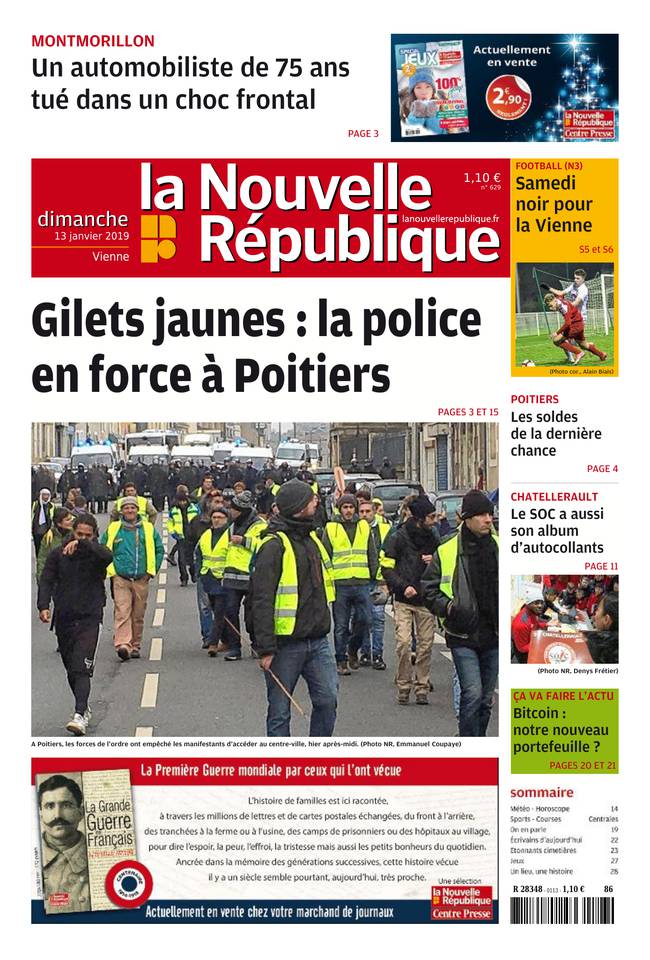 La Nouvelle République Dimanche 13 janvier 2019 Abonnement La Nouvelle République Pas Cher avec BOUQUET ePresse.fr