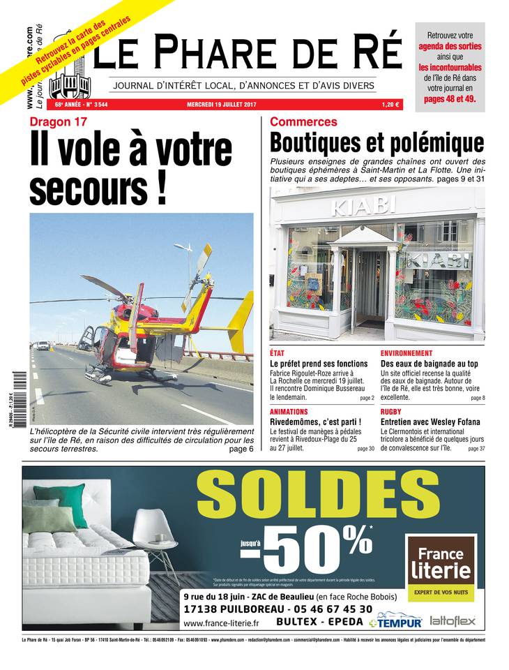 Le Phare de Ré 19 juillet 2017 Abonnement Le Phare de Ré Pas Cher avec le BOUQUET INFO ePresse.fr