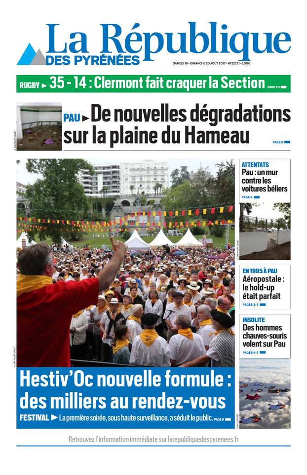 La République des Pyrénées 19 août 2017 Abonnement République des Pyrénées Pas Cher avec BOUQUET ePresse.fr