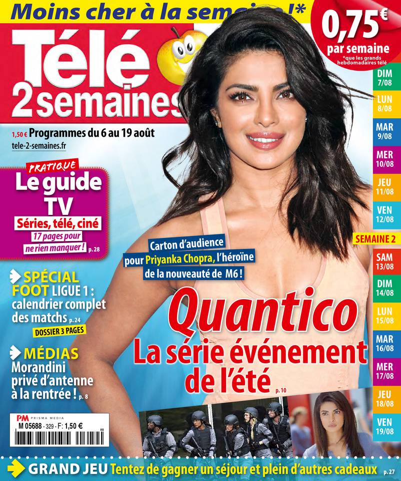 Télé 2 Semaines 01 août 2016 Télé 2 Semaines N°329 du 01 août 2016 à télécharger sur iPad