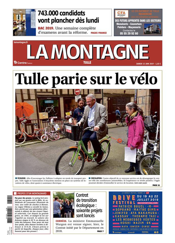 La Montagne 15 juin 2019 Abonnement La Montagne Pas Cher avec le BOUQUET INFO ePresse.fr