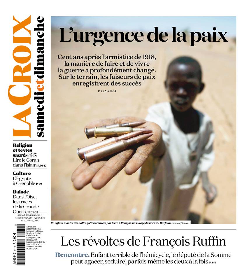 La Croix 10 novembre 2018 La Croix du 10 novembre 2018 à télécharger sur iPad