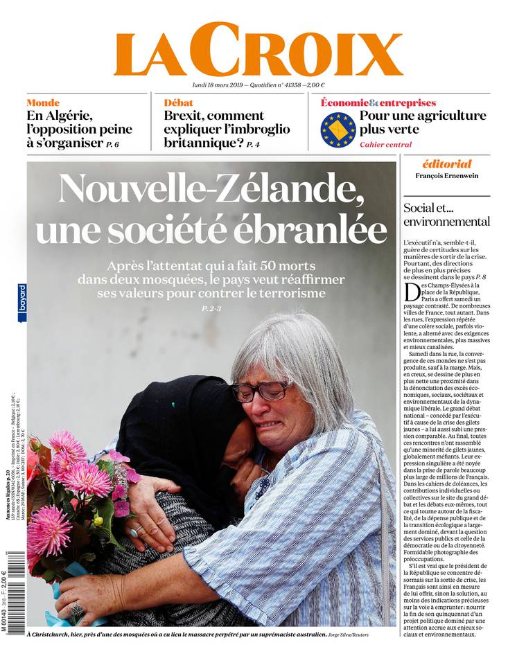 La Croix 18 mars 2019 La Croix du 18 mars 2019 à télécharger sur iPad