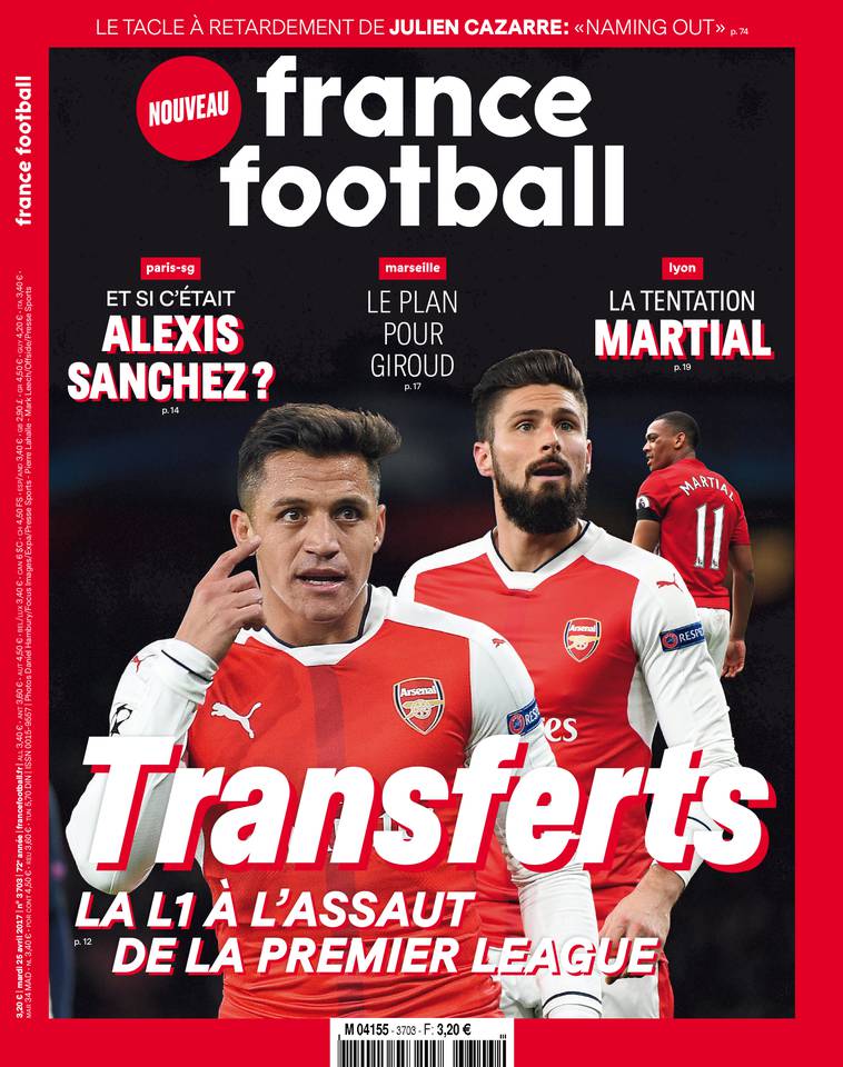 France Football 25 avril 2017 France Football du 25 avril 2017 à télécharger sur iPad