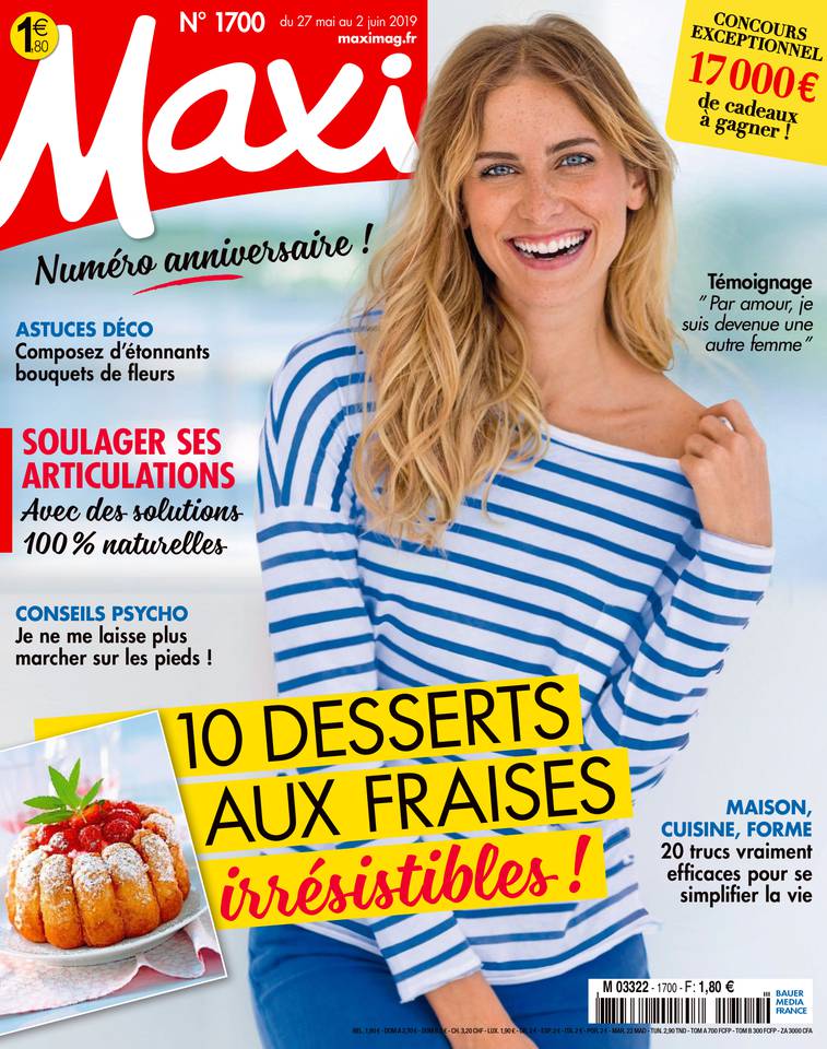 MAXI 27 mai 2019 Abonnement à Maxi Pas Cher avec le BOUQUET ePresse.fr