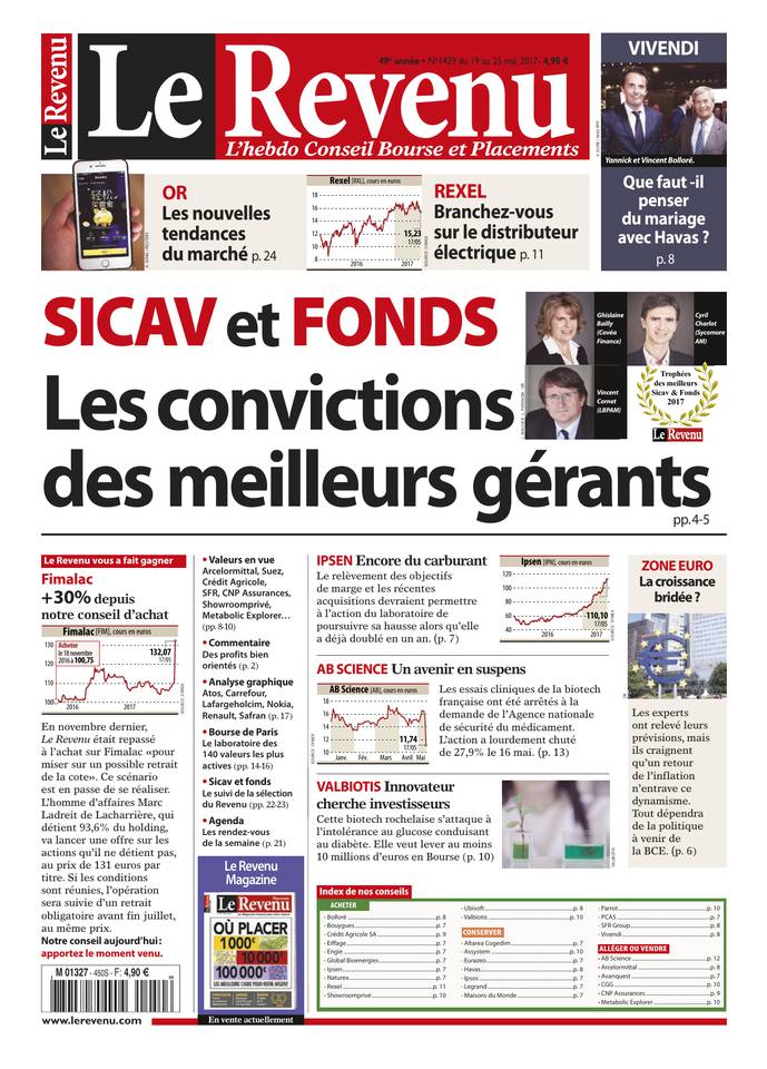 Le Revenu 18 mai 2017 Le Revenu N°1429 du 18 mai 2017 à télécharger sur iPad