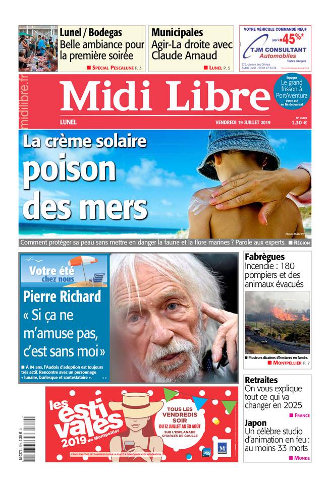 Midi Libre 19 juillet 2019 Abonnement à Midi Libre Pas Cher avec le BOUQUET INFO ePresse.fr