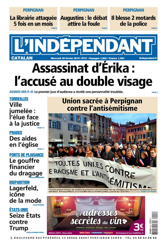 L'Indépendant 20 février 2019 Abonnement L’Indépendant Pas Cher avec BOUQUET INFO ePresse.fr