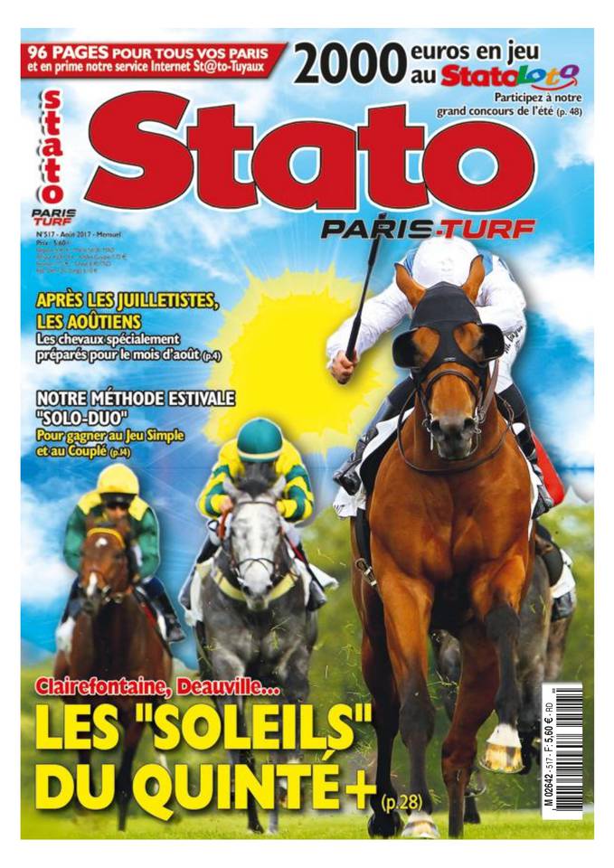 Stato Turf Magazine 01 août 2017 Abonnement Stato Turf Mag Pas Cher avec le BOUQUET ePresse.fr