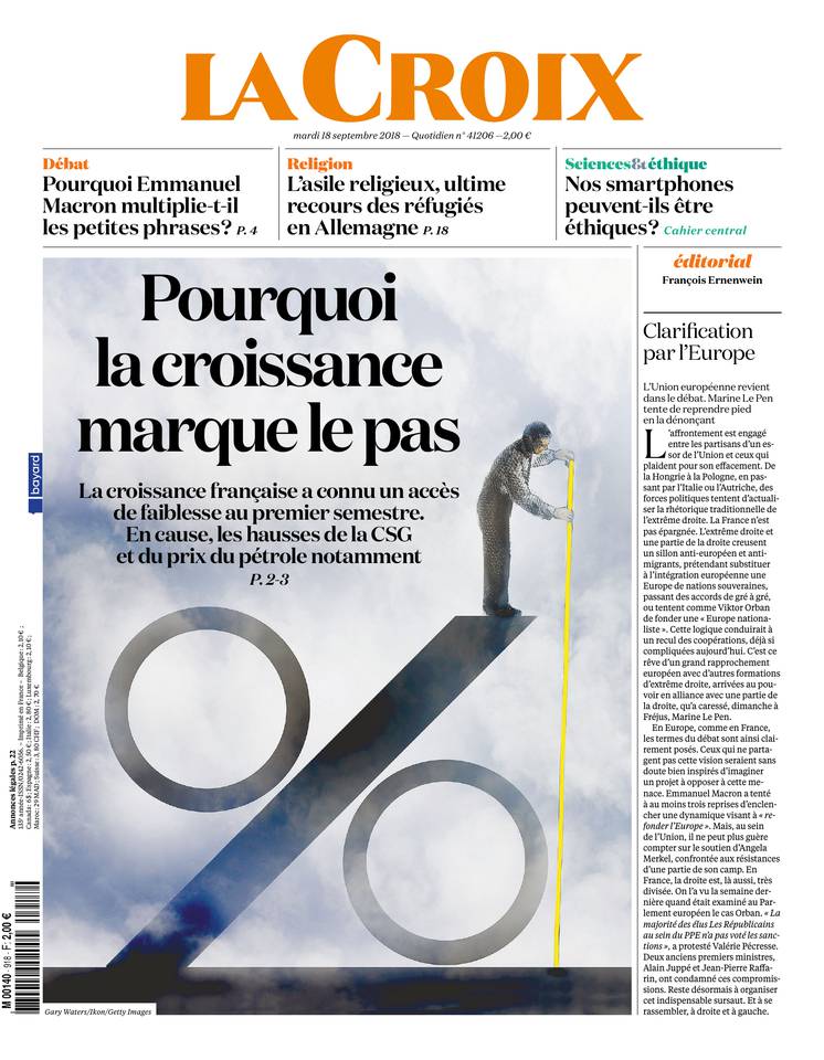 La Croix 18 septembre 2018 La Croix du 18 septembre 2018 à télécharger sur iPad