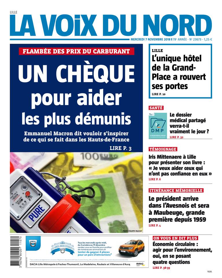La Voix du Nord 07 novembre 2018 La Voix du Nord du 07 novembre 2018 à télécharger sur iPad