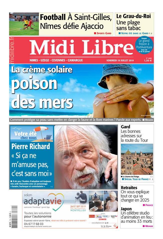 Midi Libre 19 juillet 2019 Abonnement à Midi Libre Pas Cher avec le BOUQUET INFO ePresse.fr
