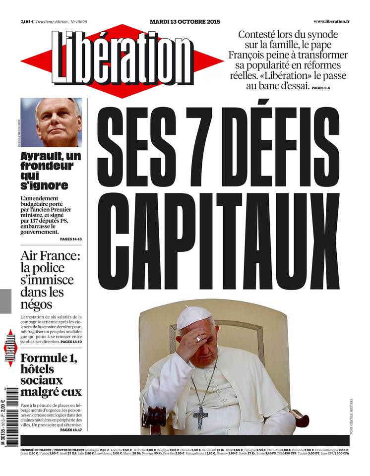 Libération 13 octobre 2015 Libération du 13 octobre 2015 à télécharger sur iPad