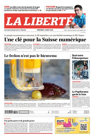 Couverture du magazine en date du 2025-08-13