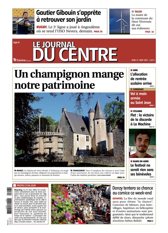 Le Journal du Centre 17 août 2017 Abonnement Journal du Centre Pas Cher avec le BOUQUET ePresse.fr