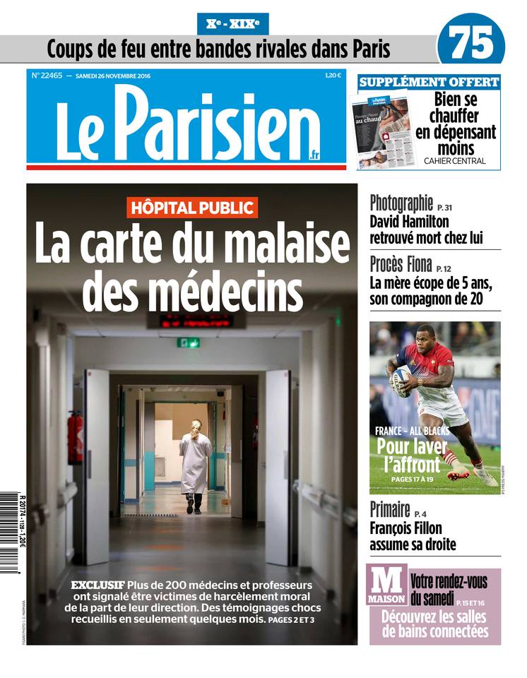 Le Parisien 26 novembre 2016 Le Parisien du 26 novembre 2016 à télécharger sur iPad