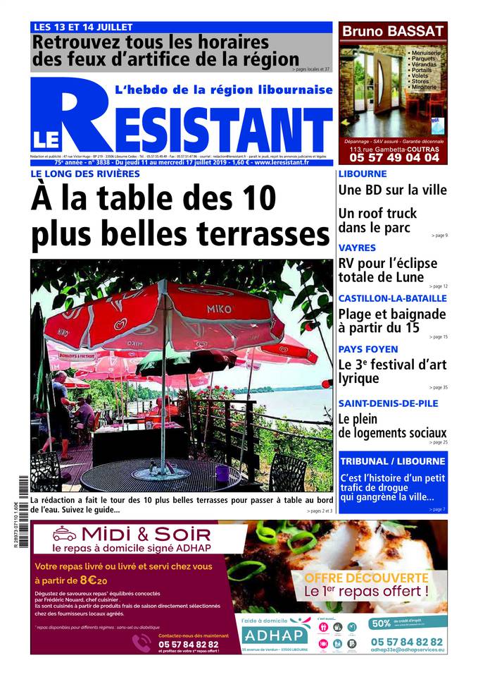 Le Résistant 11 juillet 2019 Abonnement Le Résistant Pas Cher avec BOUQUET INFO ePresse.fr