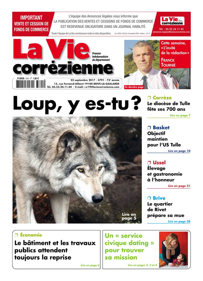 La Vie Correzienne 22 septembre 2017 La Vie Correzienne du 22 septembre 2017