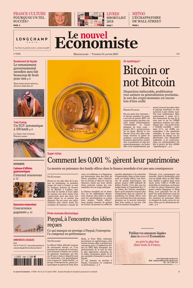 Le nouvel Economiste 10 janvier 2019 Abonnement Nouvel Économiste Pas Cher avec le BOUQUET ePresse.fr