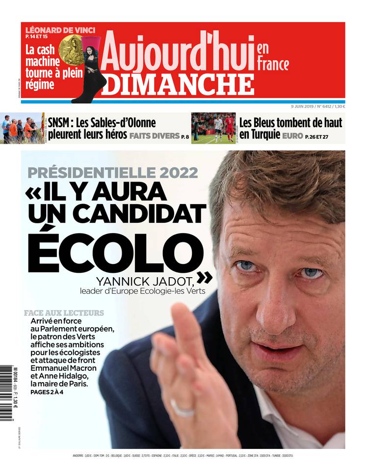 Aujourd'hui en France 09 juin 2019 Aujourd'hui en France du 09 juin 2019 à télécharger sur iPad