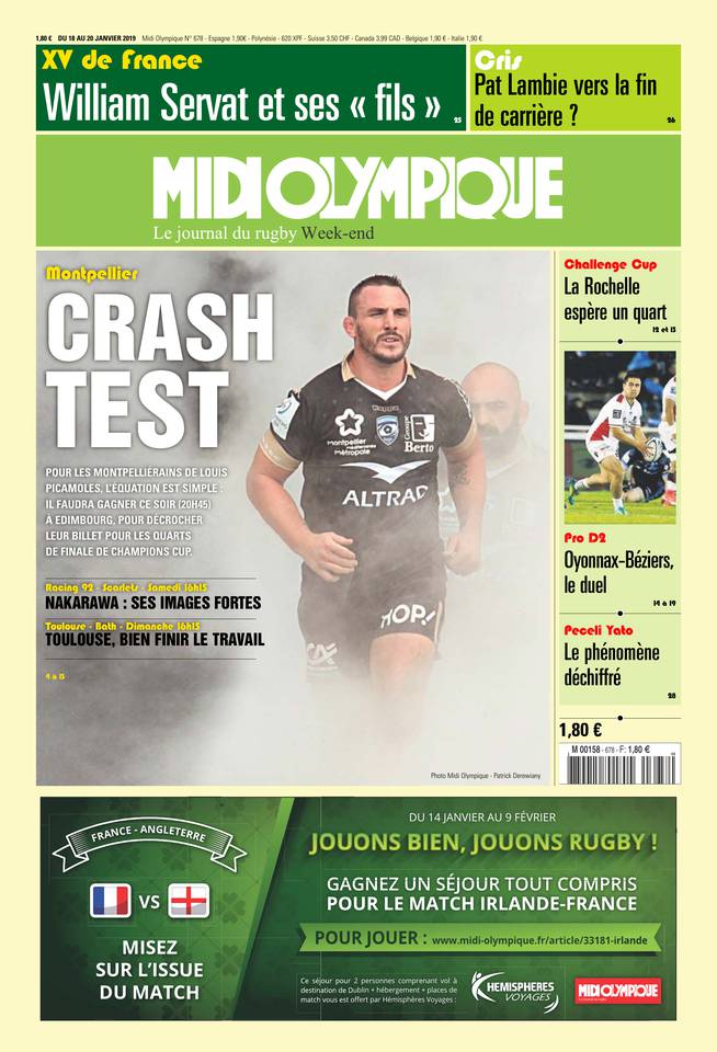 Midi Olympique Vert 18 janvier 2019 Midi Olympique Vert N°678 du 18 janvier 2019 à télécharger sur iPad