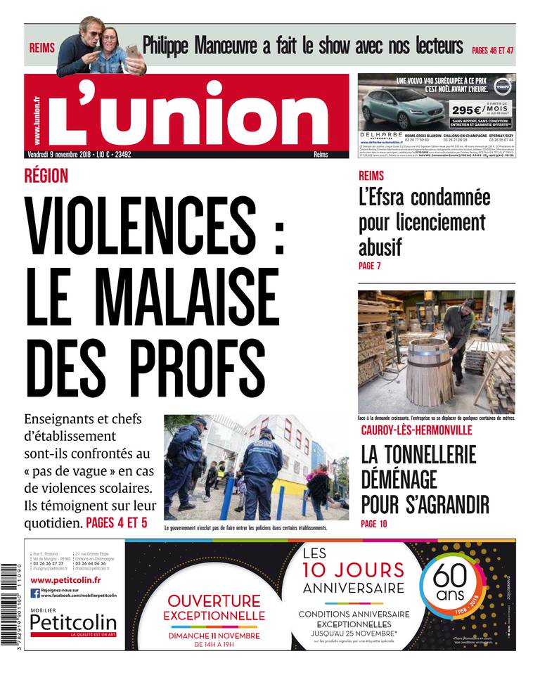 L'Union Ardennes 09 novembre 2018 L'Union Ardennes du 09 novembre 2018 à télécharger sur iPad