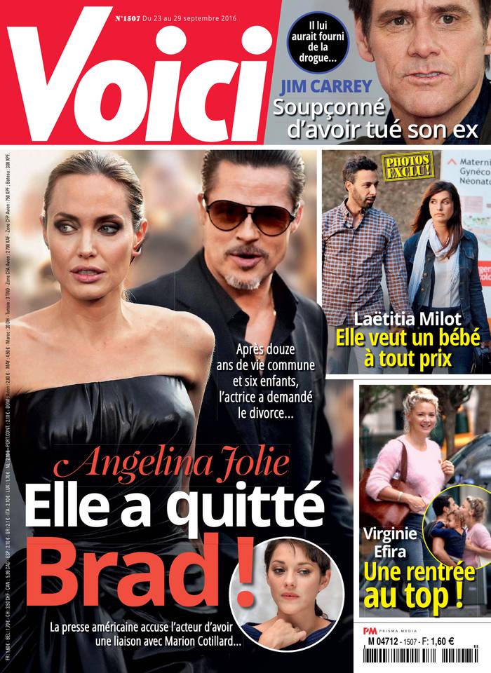 Voici 23 septembre 2016 Voici N°1507 du 23 septembre 2016 à télécharger sur iPad