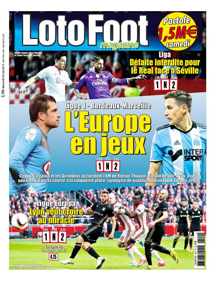 Loto Foot Magazine 10 mai 2017 Loto Foot Magazine du 10 mai 2017 à télécharger sur iPad