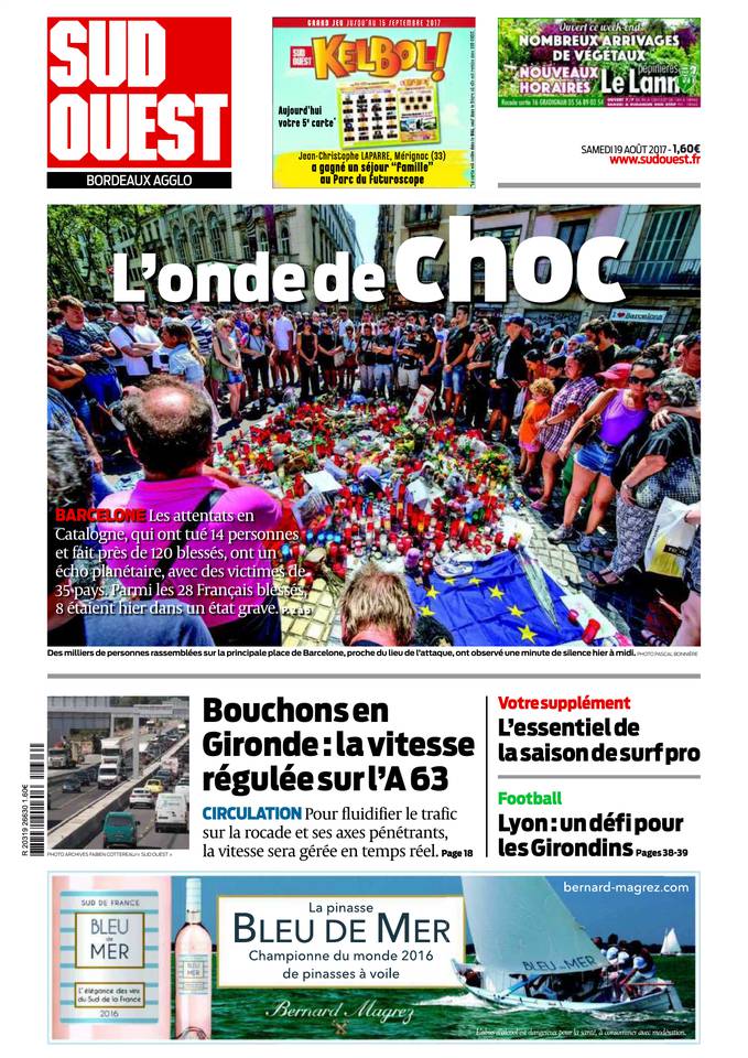 Sud Ouest 19 août 2017 Abonnement Sud Ouest Pas Cher avec BOUQUET INFO ePresse.fr
