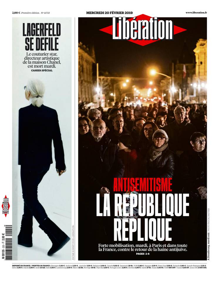 Libération 20 février 2019 Libération du 20 février 2019 à télécharger sur iPad