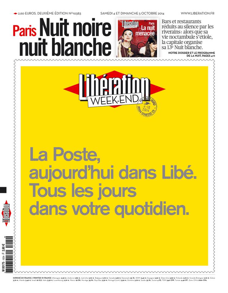 Libération 04 octobre 2014 Libération du 04 octobre 2014 à télécharger sur iPad