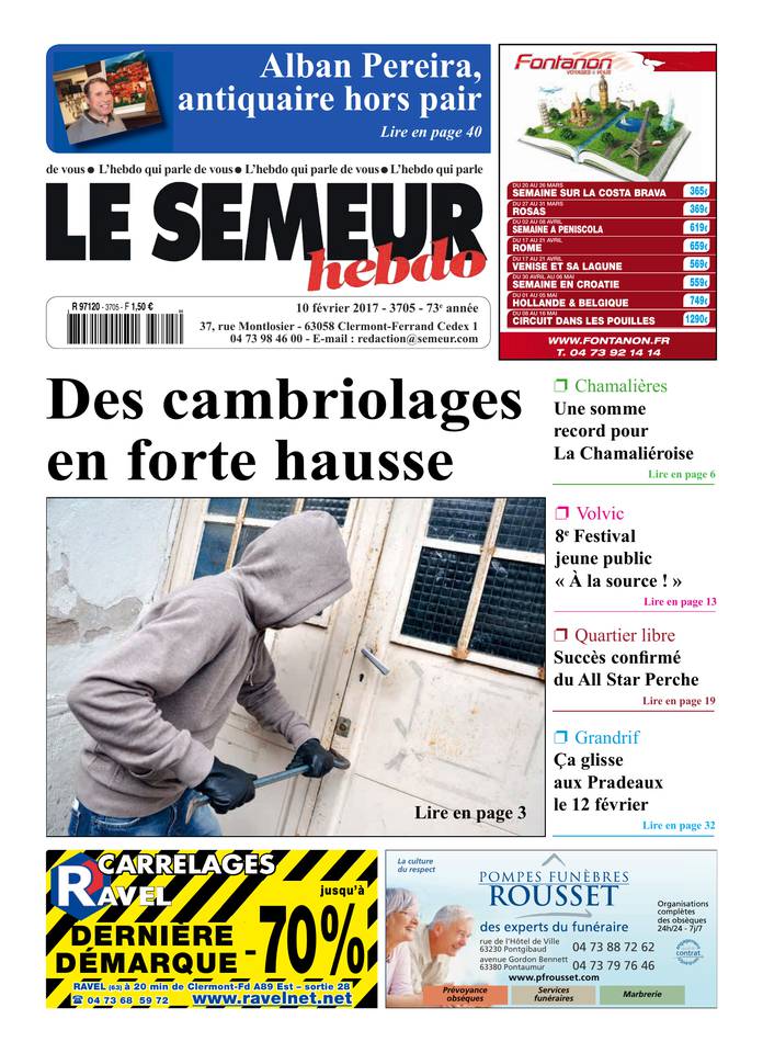 Le Semeur Hebdo 10 février 2017 Le Semeur Hebdo du 10 février 2017 à télécharger sur iPad