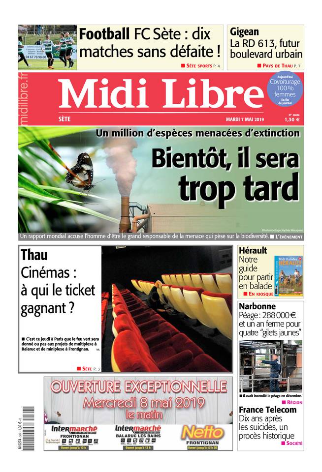 Midi Libre 07 mai 2019 Midi Libre du 07 mai 2019 à télécharger sur iPad