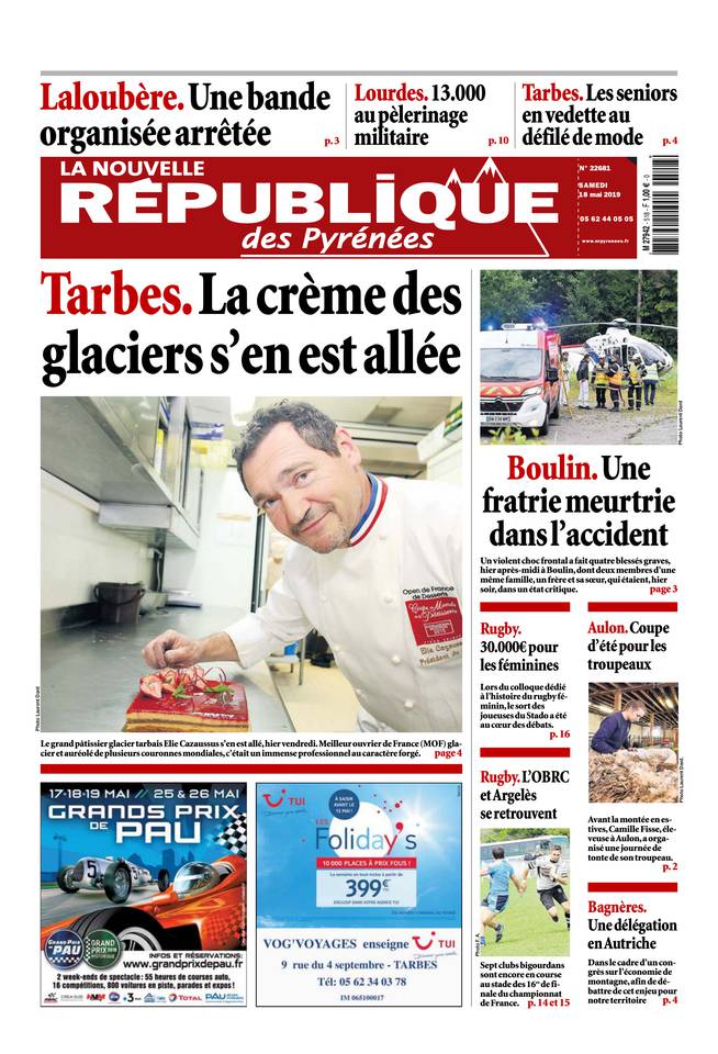 La Nouvelle République des Pyrénées 18 mai 2019 La Nouvelle République des Pyrénées du 18 mai 2019 à télécharger sur iPad