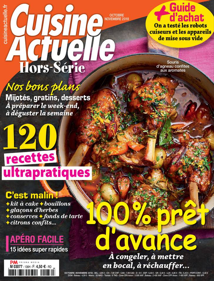 Hors-Série 04 octobre 2018 Cuisine Actuelle Hors-Série Pas Cher avec le kiosque ePresse.fr